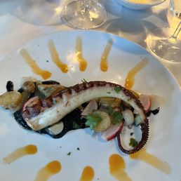 Ristorante Lombardo signature dishes Bone-In Veal ChopHandmade PastasGrilled Octopus